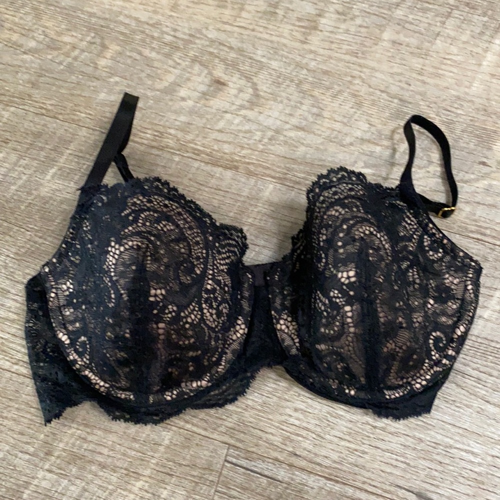 ThirdLove balconette bra lace black 34C 1/2